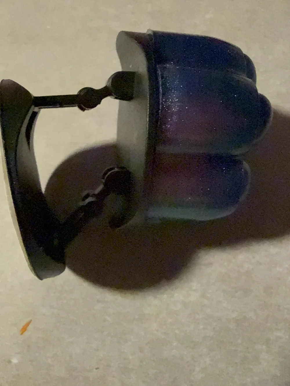 Homemade blue shimmery